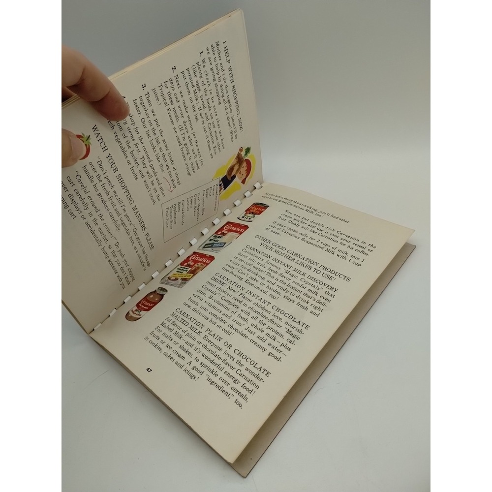 1955 Fun to Cook Book Margie Blake VTG Children's Recipes Hardcover Carnation - Picture 10 of 11
